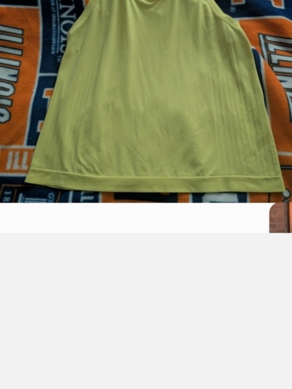 all in motion Women's Yellow Athletic Tank Top